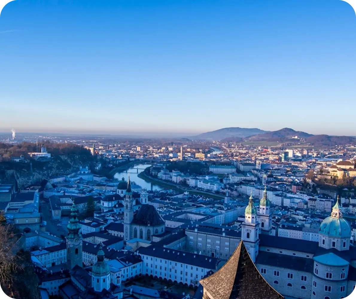 Blick über Salzburg Blick über Salzburg