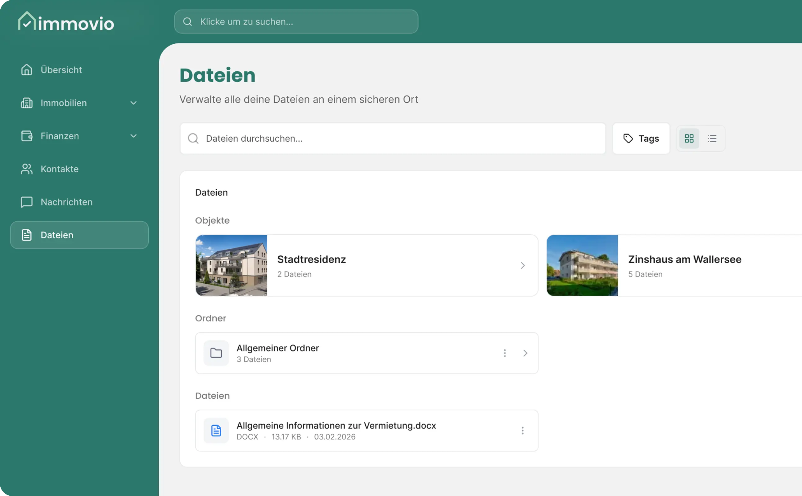 Dateien und Dokumente verwalten in heyFranz Dateien und Dokumente verwalten in heyFranz