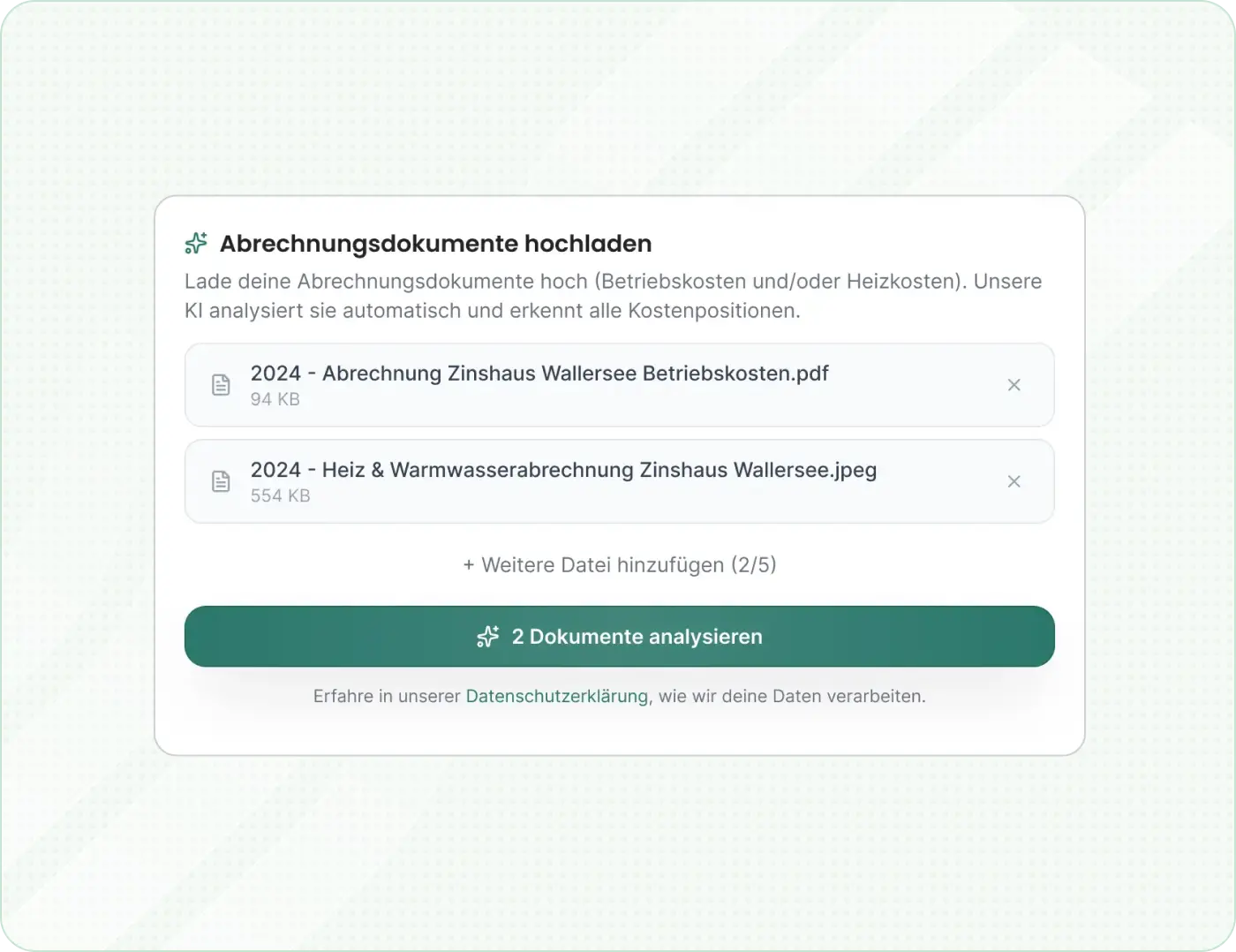 KI-gestützte Dokumentenanalyse in heyFranz KI-gestützte Dokumentenanalyse in heyFranz
